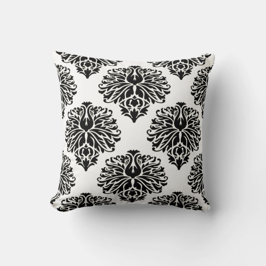 ブラックダエレガントマスク クッション (正面)