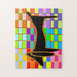 ブラックダシュント抽象芸術 ジグソーパズル