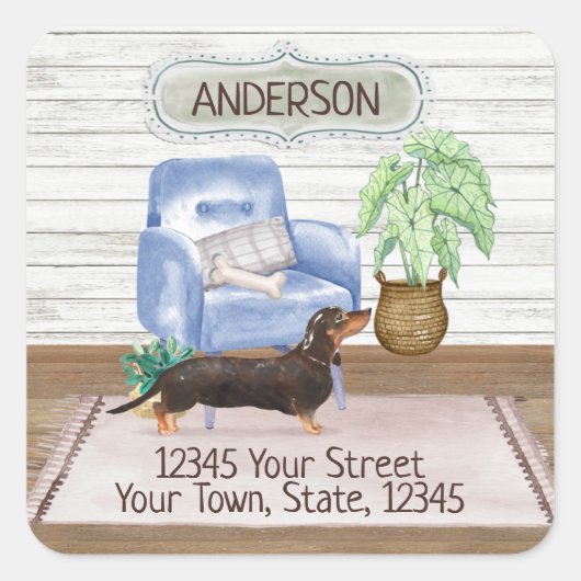 ブラックダックスシャンドコージーニューホームアドレス スクエアシール (正面)