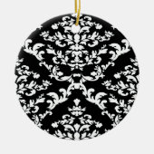 ブラックダマはっきりしたスクアットエムポヨモファ セラミックオーナメント (正面)