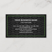 ブラックダマスクの不用品回収サービストラック 名刺 (裏面)