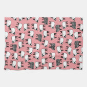 ブラックダマスクの羊 キッチンタオル (横)