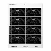 ブラックダマスクコールドプロセス石鹸ラベルテンプレート ラベル (フルシート)