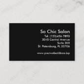 ブラックダマスクシック 名刺 (裏面)