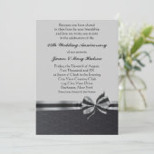 ブラックダマスクシルバー 25周年パーティー 招待状 (スタンド正面)