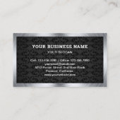 ブラックダマスクハードウェア電動工具赤ドリル機 名刺 (裏面)