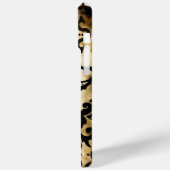 ブラックダマスクパーソナライズされたiPhoneケース選択カラー Case-Mate iPhoneケース (裏面 / 左)