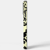 ブラックダマスクパーソナライズされたiPhoneケース選択カラー Case-Mate iPhoneケース (裏面 / 左)