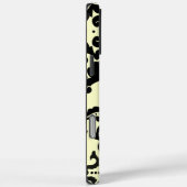 ブラックダマスクパーソナライズされたiPhoneケース選択カラー Case-Mate iPhoneケース (裏面 / 右)