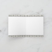 ブラックダマスクレース ダイヤモンド  サンクスカード サンキューカード (内部)