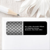 ブラックダマスク住所 シール (インサイチュ)