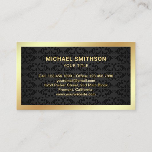 ブラックダマスク観光ツアーバス旅行代理店 名刺 (裏面)