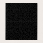 ブラックダマスク金ゴールドレース 名刺 (内部フラット)