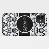 ブラックダマスク Case-Mate iPhoneケース (裏面(横))