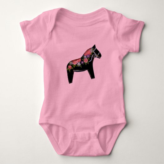 ブラックダラ乳児クリーパー ベビーボディスーツ (正面)