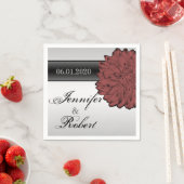 ブラックダリアポ結婚スナプキンス スタンダードカクテルナプキン (インサイチュ)