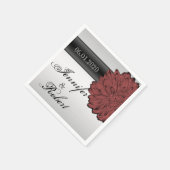 ブラックダリアポ結婚スナプキンス スタンダードカクテルナプキン (角)