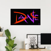 ブラックダンス ポスター (ホームオフィス)