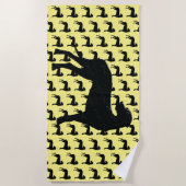 ブラックダンビーチタオル ビーチタオル (正面)