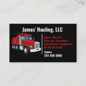 ブラックダンプトラックの名刺 名刺 (正面)