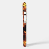 ブラックダークグレーモノグラムのカメ Case-Mate iPhoneケース (裏面 / 左)