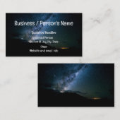 ブラックダークナイトスカイスターリースターズミルキーウェイ 名刺 (正面/裏面)
