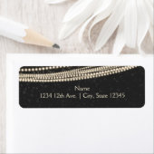 ブラックダークナイトスカイ&ストリングライト住所 シール (インサイチュ)