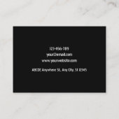 ブラックダークバスケットボール 名刺 (裏面)