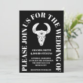 ブラックダークムーディアーチ素朴ボホ結婚ズ 招待状 (スタンド正面)