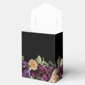 ブラックダークムーディエレガントーフローラ結婚ズ・サンキュー フェイバーボックス (オープン)