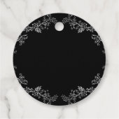 ブラックチエレガントノイスリ結婚ーの フェイバータグ (裏面)