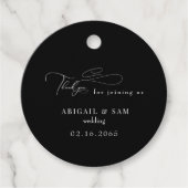 ブラックチエレガントノイスリ結婚ーの フェイバータグ (正面)