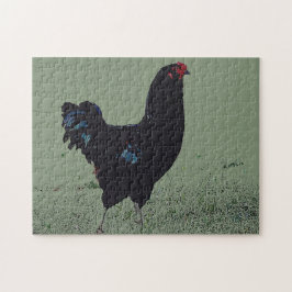 ブラックチキンインザグラスアートパズル ジグソーパズル