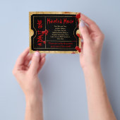 ブラックチケットブラッド（ばちゃばちゃ）跳ねる幽霊のよく出るハウスフライヤーズ チラシ (手)