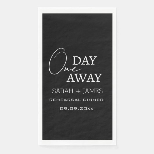 ブラックチック ワンデーアウェイ リハーサルディナー ウェディング (正面)