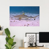 ブラックチップリーフシャークon the flats ポスター (ホームオフィス)