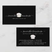 ブラックチニーベーカリーシェフキャップ 名刺 (正面/裏面)