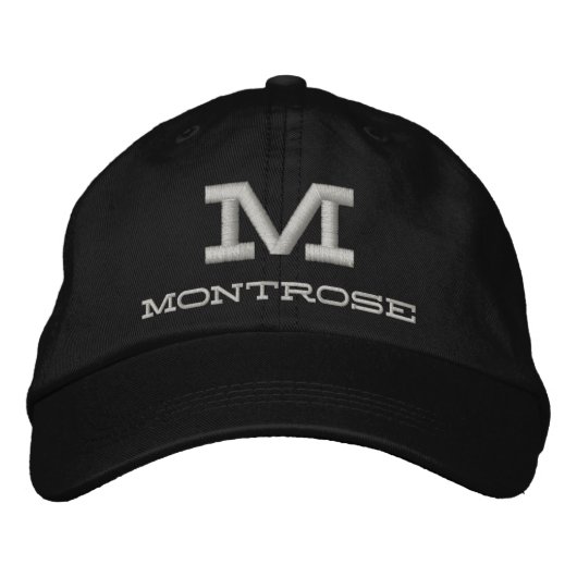 ブラックチノトウィル 刺繍入りキャップ (正面)