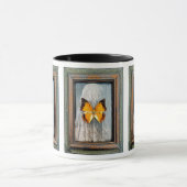 ブラックチャイ縁どラックスバタフライコーヒーマグNV3 マグカップ (中央)