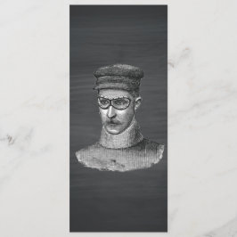 ブラックチャックボードスチームパンクゴーグルマン