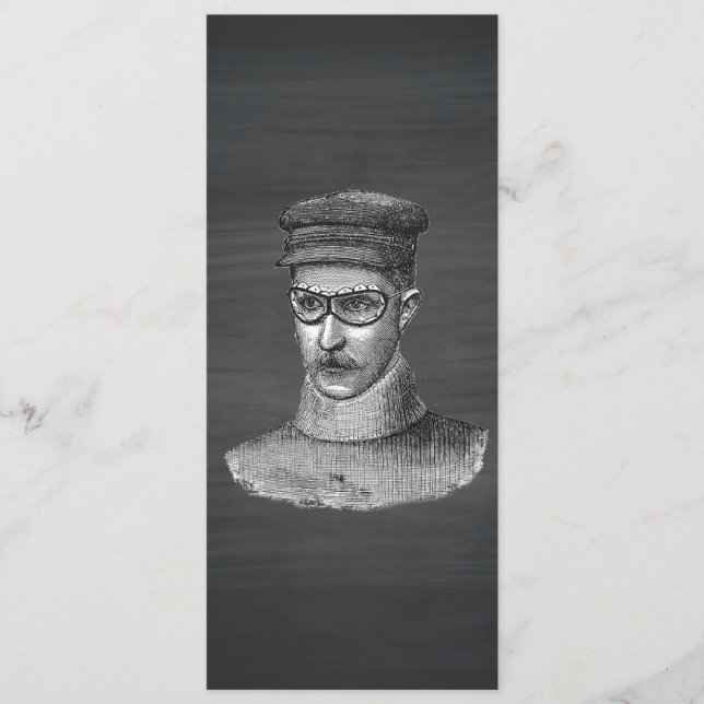 ブラックチャックボードスチームパンクゴーグルマン (正面)