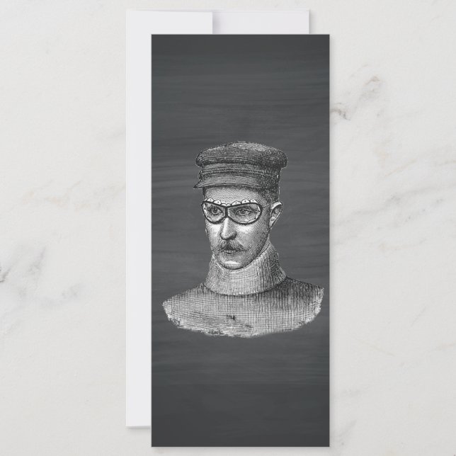 ブラックチャックボードスチームパンクゴーグルマン (正面)