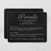 ブラックチャック結婚ボードの向き/詳細カード エンクロージャーカード (正面/裏面)