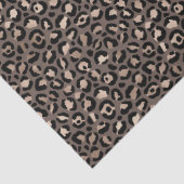 ブラックチョコレートブラウンブロンズヒョウ柄 薄葉紙 (詳細)