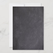 ブラックチョークボード写真日付カレンダー セーブザデート (裏面)