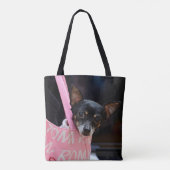 ブラックチワホアゴニングショッピング トートバッグ (裏面)