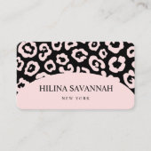 ブラックチータースキン名刺 名刺 (正面)