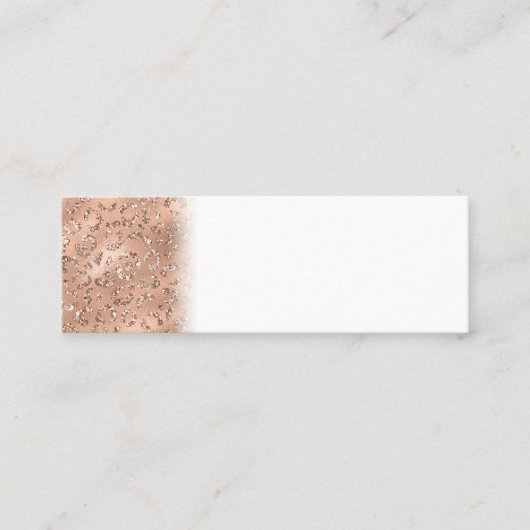 ブラックチーターヒョウ皮膚プリント模様動物 スキニー名刺 (正面)