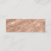 ブラックチーターヒョウ皮膚プリント模様動物 スキニー名刺 (裏面)