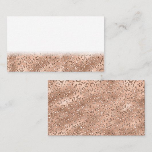 ブラックチーターヒョウ皮膚プリント模様動物 ロイヤリティカード (正面/裏面)